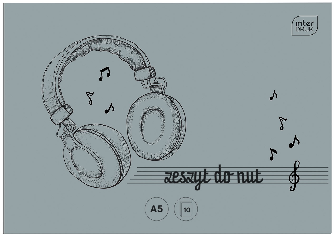 Zeszyt do nut A5/16 Interdruk mix wzorów